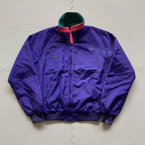 80s 90s Columbia コロンビア インナーフリース ナイロンジャケット M