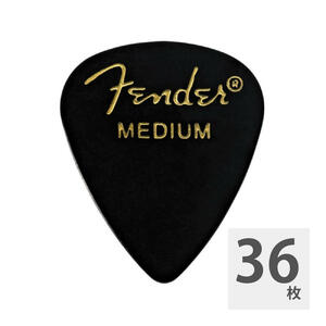 フェンダー ギターピック 36枚 セット ミディアム 351 Shape Classic Picks Black Medium Fender