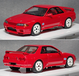 日産スカイライン GT-R [BNR32] Gr.A　1991（レッド）　　*1/43スケール　*アイドロン製　*品番：EM411　　*04