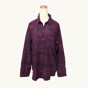 ★SALE★Hollister/ホリスター★ウォッシュ加工チェックシャツ (Purple/M)