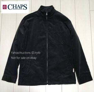 CHAPS RALPH LAUREN チャップス ポロ ラルフローレン ジップ ジャケット ブラック コットンピケ Lサイズ POLO