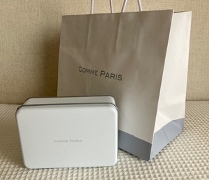 COMME PARIS コムパリ 缶、ショップバッグ 送料450円