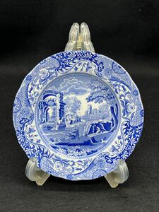 P111304 Spode スポード　ブルー 飾皿　15cm