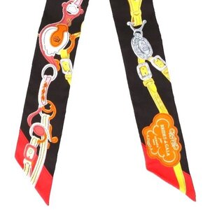 エルメス スカーフ ツイリー ブリッド・ドゥ・ガラ・アップリケ・ピケ 5cmx86cm HERMES TWILLY SCARF H063940S 12 新品 送料無料/5