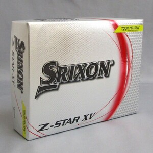 SRIXON Z-Star XV イエロー 1箱 12球 US仕様 2023年 スリクソン ダンロップ DUNLOP 3ピース ゴルフボール Zスター ツアーイエロー