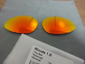 処分価格！！★オークリー ミニッツ1.0用 カスタム偏光レンズ FIRE RED Polarized 新品 minute 1.0 ミニット