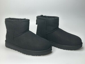 新品 ug1314 訳あり品 アグ クラシック ミニ2 24.0cm US7.0 女性用 ブラック UGG CLASSIC MINI II 1016222