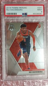 即決 PSA鑑定済 2019-20 Panini Mosaic ＃231 Rui Hachimura 八村塁 モザイク ルーキーカード PSA9 現ロサンゼルスレイカーズ所属