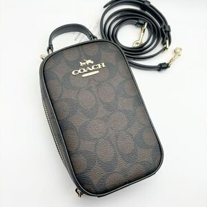 【COACH☆新品】エヴァ フォーン クロスボディ・シグネチャー キャンバス！