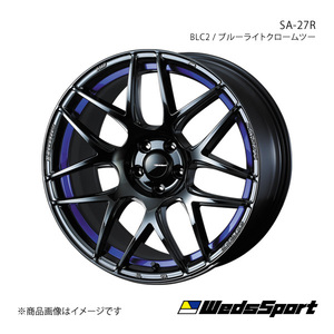 WedsSport/SA-27R クラウンマジェスタ 180系 FR アルミホイール1本【17×7.5J 5-114.3 INSET45 BLC2】 0074229