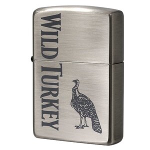 絶版/ヴィンテージ Zippo ジッポー 中古 2001年製造WILD TURKEY 縦ロゴ [N]未使用・新品