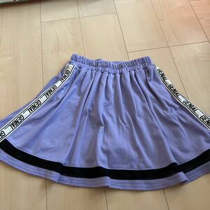 フレアスカートパンツ 紫 160 ジュニア パープル 美品