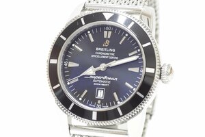 1T529☆ブライトリング BREITLING☆ スーパーオーシャン SUPER OCEAN 200m防水 オートマチック A17320 美品【ニューポーン】