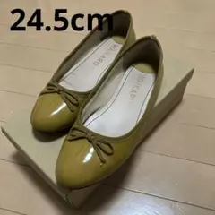 WA!KARU  バレエシューズ  24.5イエロー