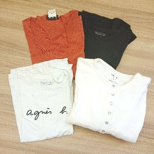 ◇ 《 agnes b. アニエスベー まとめ4点セット 子供服 サイズ小さめ カーディガン ニット Tシャツ 》 E 1404240011076