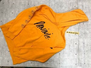 H&M エイチアンドエム × リル・ナズ・X リルナズ メンズ コラボ 裏起毛 パーカー M マスタード コットンポリエステル