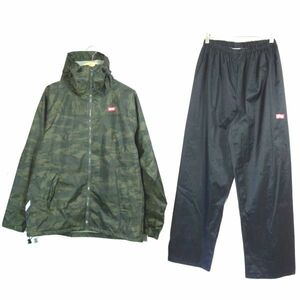 EDWIN エドウィン レインスーツ ジャケット パンツ 上下セット セットアップ 迷彩 カモフラ LL