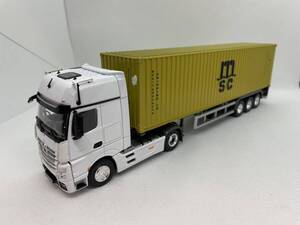 ベンツ 1/50 メルセデスベンツ アクトロス Mercedes-Benz Actros MSC コンテナトレーラー J02-04-016