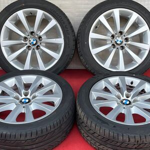 BMW F10 F11 5シリーズ 純正 Vスポーク328 18インチ×8J +30 PCD120/5穴HANKOOK 245/45R18ラジアル4本。6シリーズ F06 F12 F13など。