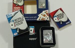 Zippo 2006年製「WTP／WORLD POKER TOUR」ワールドポーカーツアー・トランプセット 未使用 専用ケース入。