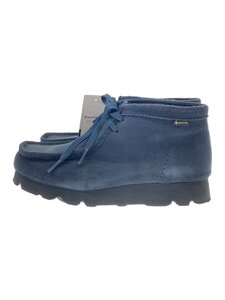 Clarks◆ブーツ/23.5cm/NVY/スウェード