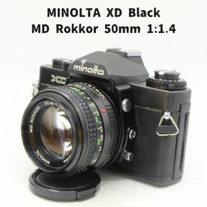 Minolta XD ブラック + MD 50mm f1.4 整備済