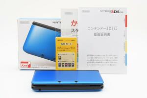 【G0496】完品 ほぼ新品 ニンテンドー3DS LL ブルー×ブラック