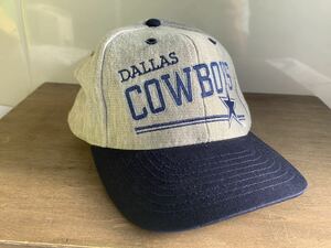 ダラス カウボーイズ DALLAS COWBOYS グレー 帽子 キャップ ヴィンテージ 中古