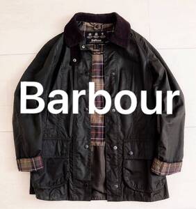 Barbour★BEADNELL WAX JACKET★バブアー ワックス オイル ジャケット 英国製 ダークブラウン レディース M相当 美品