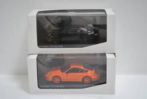 PORSCHE 特注 Dinslaken 2008 ポルシェ911(997)GT3 RS ブラック オレンジ 2台セット 限定97