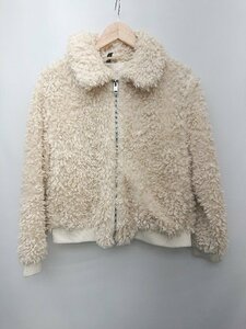 ◇ H&M エイチ アンド エム ボア ふわふわ かわいい 長袖 ブルゾン ジャンパー サイズL オフホワイト系 レディース P