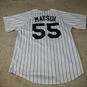 Majestic マジェスティック ニューヨークヤンキース ユニフォーム #55 松井秀喜 Lサイズ メジャーリーグ 野球 レプリカ ベースボールシャツ