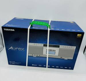 9h35 必見! 未使用 未開封 TOSHIBA 東芝 Aurex TY-AK2 シルバー SD/USB/CD ラジオカセットレコーダー Bluetooth 