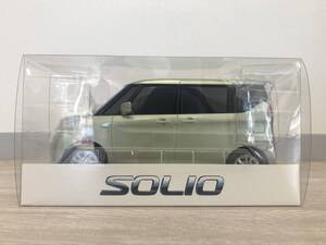 【未使用美品】SUZUKI SOLIO ノベルティカラーサンプル ミニカー スズキ　ソリオ　コメットグリーンパールメタリック【非売品】