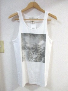 □H&M/エイチアンドエム デザイン タンクトップ/メンズ/XS☆新品