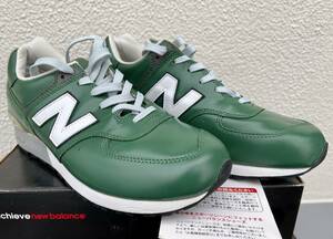 未使用デッドストック NewBalance M576G Green US10 28.0cm Made in USA M576 ガラスレザー グリーン ニューバランス M576緑