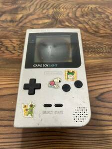 任天堂 ゲームボーイ ライト GAMEBOY LIGHT 本体のみ シルバー MGB-101 動作未確認 現状品 使用感あり