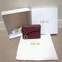 Dior ディオール ロータスウォレット サドル 三つ折り ラベンダー