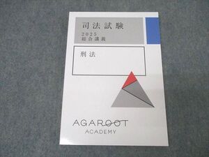 XK25-085 アガルートアカデミー 司法試験 総合講義 刑法 2025年合格目標テキスト 未使用 ☆ 015S4D