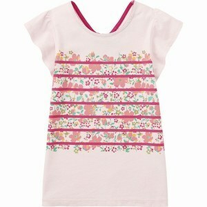 ユニクロ GIRLS リバティコラボ Tシャツ ピンク サイズ110