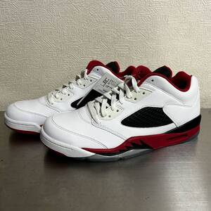 未使用 NIKE AIR JORDAN 5 LOW FIRE RED ナイキ エアジョーダン ロー ファイア レッド