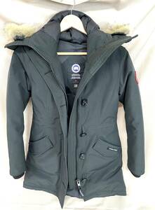 定価20万円以上！即決！娘が1シーズン使用！カナダグース CANADA GOOSE ダウンジャケット ダウンコート コヨーテファー XSサイズ ブラック 