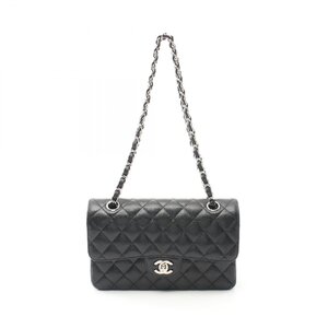 シャネル マトラッセ Wフラップ ブランドオフ CHANEL レザー ショルダーバッグ キャビア 中古 レディース