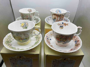 Royal Doulton ロイヤルドルトン Brambly Hedge カップ&ソーサー 春 夏 秋 冬 4客セットブランブリーヘッジ