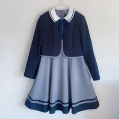 美品 Michael Alfred アンサンブル セレモニー卒服 濃紺 150