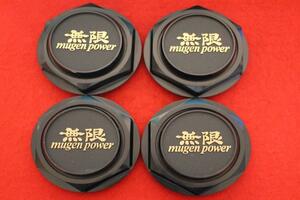 4枚 無限 CF-48 MUGEN 社外 中古 ホイール センタープレート センターカバー エンブレム オーナメント cap