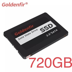 【最安値！】SSD Goldenfir 720GB SATA / 6.0Gbps 新品 2.5インチ 高速 NAND TLC 内蔵 デスクトップPC ノートパソコン ブラック