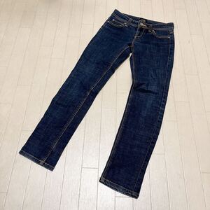 和501★ something vienus jean EDWIN サムシング エドウィン デニムパンツ ジーンズ ボトムス 26×32 ブルー レディース