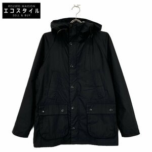 Barbour バブアー ブラック オイルド フーデッド ビデイルジャケット ブラック 36 ジャケット コットン メンズ 中古