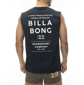 ★送料無料★2024春夏 新品【BILLABONG/ビラボン】RASH MUSCLE ラッシュガード BLK メンズXL BE011-869